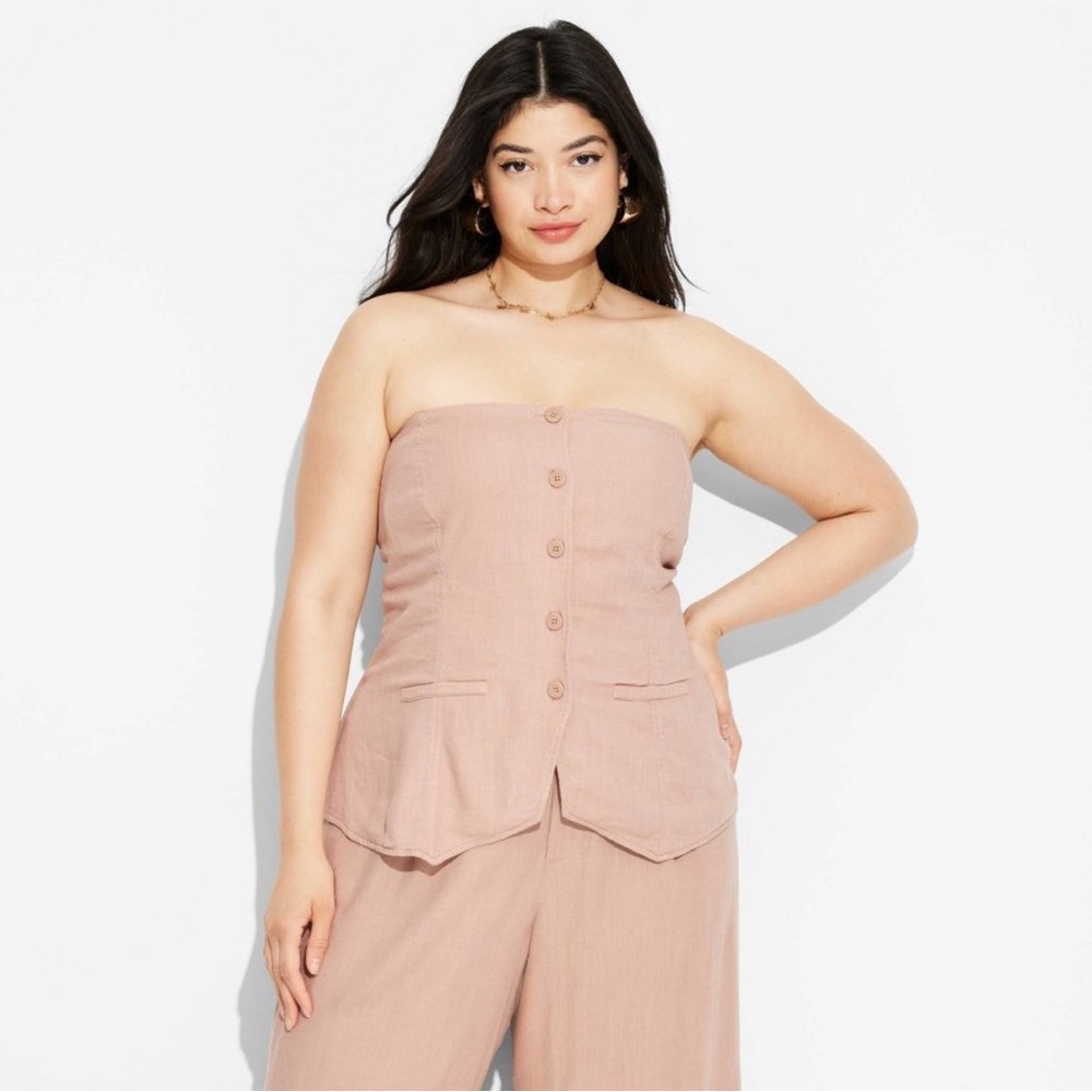 Target Linen Suiting Tube Top
